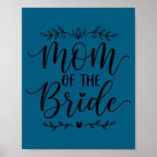 Affiche Mom of the bride matching family bride mother 2026