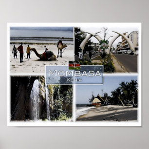 Affiche Mombasa - Kenya - Mosaic -