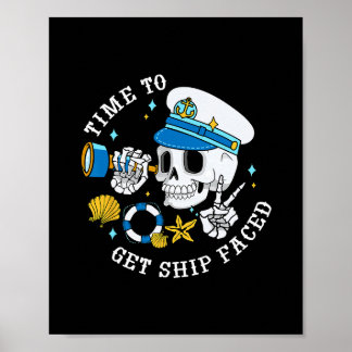 Affiche Moment de se faire une gueule de bateau Funny Skel