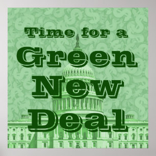 Affiche Moment pour un New Deal Vert