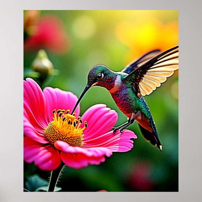 Affiche Moments magiques de colibri Design (Devant)