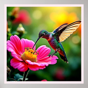 Affiche Moments magiques de colibri Design