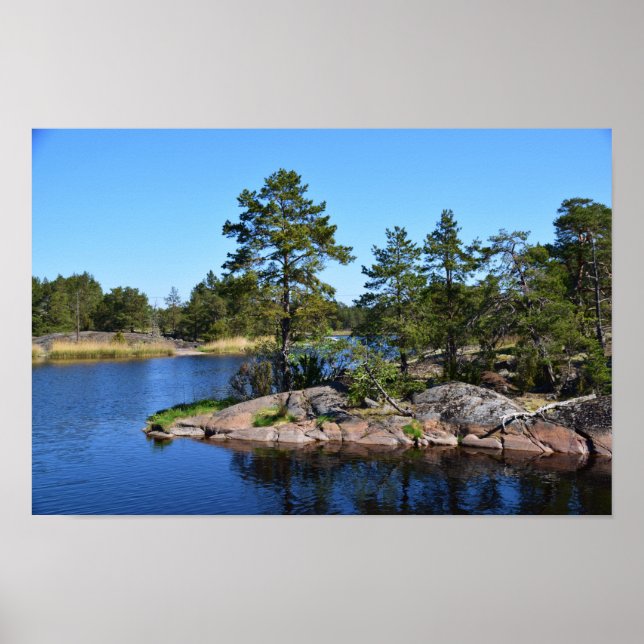 Affiche moments mémorables Suède scandinavia fjord (Devant)