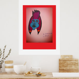 Affiche Momie inspirée de l'Égypte et thème d'horreur
