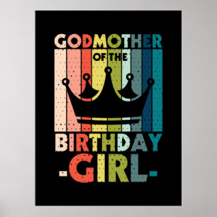 Affiche Mommy Art Godmother Of The Birthday Girl