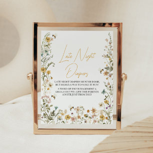 Affiche Mommy to Bee Fleur sauvage Late Night Diapos