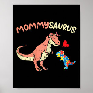 Affiche Mommysaurus Puzzle Dinosaur Sensibilisation sur l'