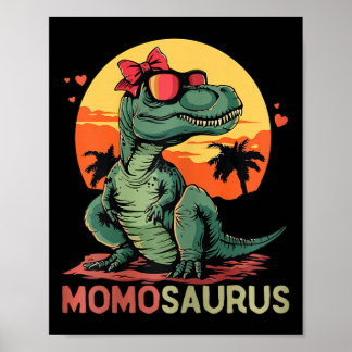 Affiche Momosaurus Dino Dinosaur Momo-saurus T-rex Mère'