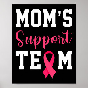 Affiche Moms Soutien Équipe Survivante Sensibilisation au 