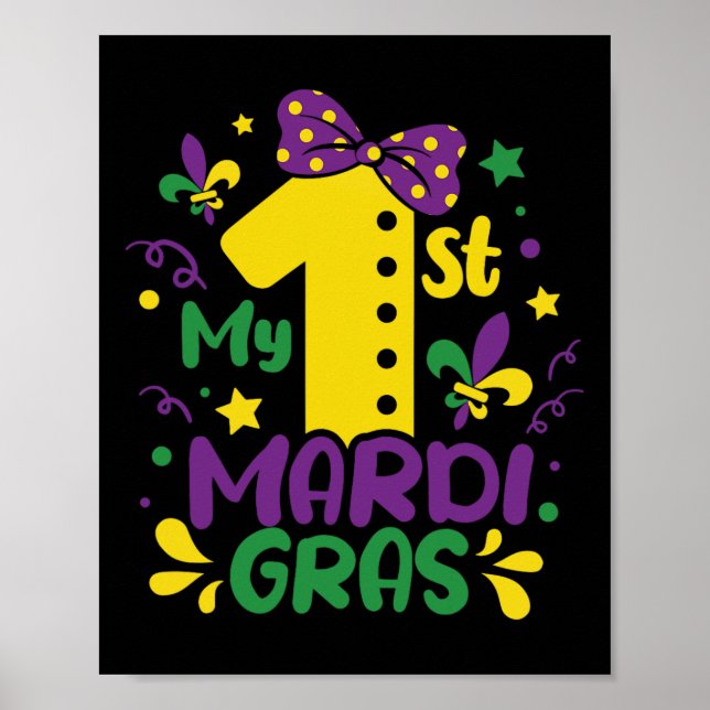 Affiche Mon 1Er Costume Mardi Gras Pour Enfant (Devant)