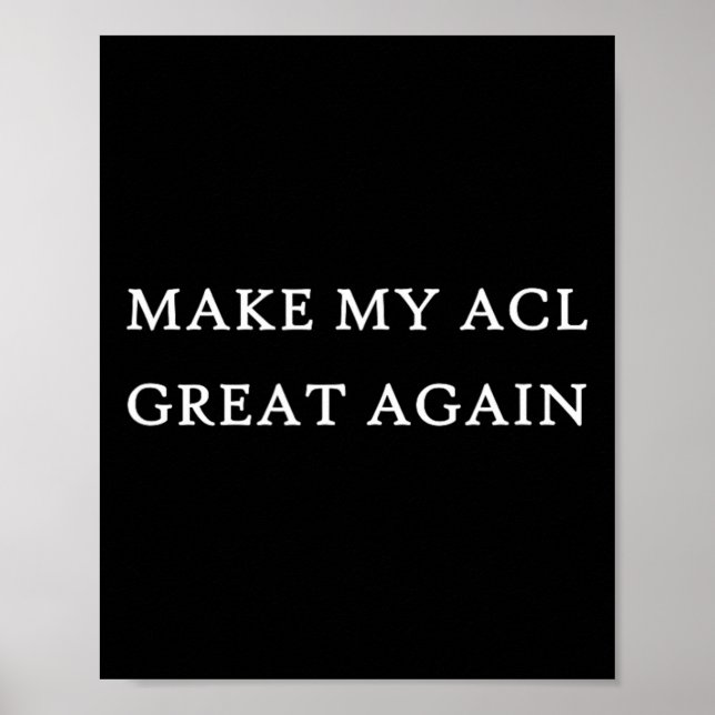 Affiche Mon Acl Grande Encore Drôle Trump Blessure Reprise (Devant)