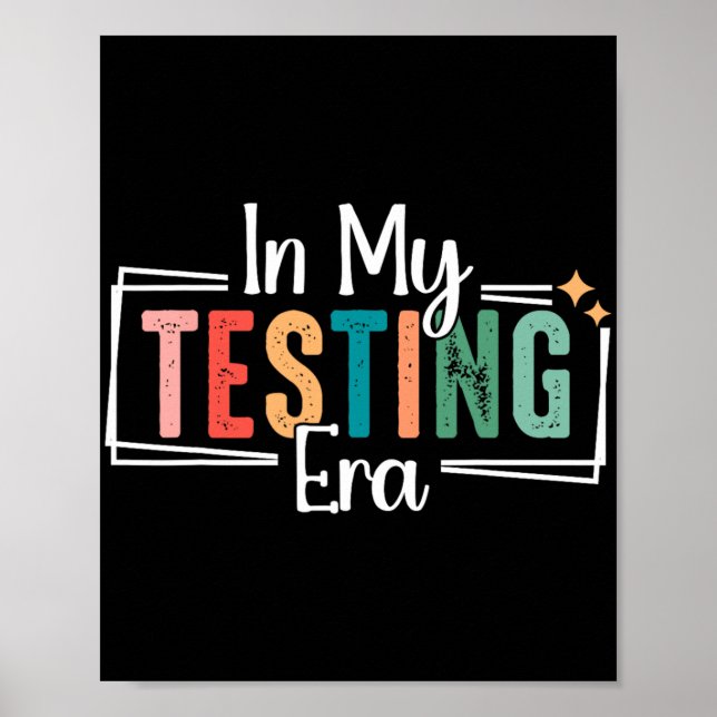 Affiche Mon âge de test Funny Test Day Teacher Test Day (Devant)