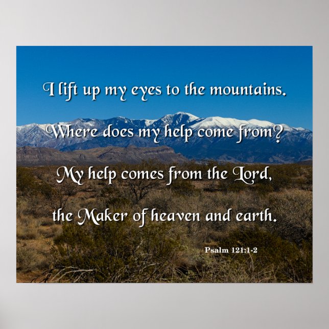 Affiche Mon aide vient du Seigneur (Devant)