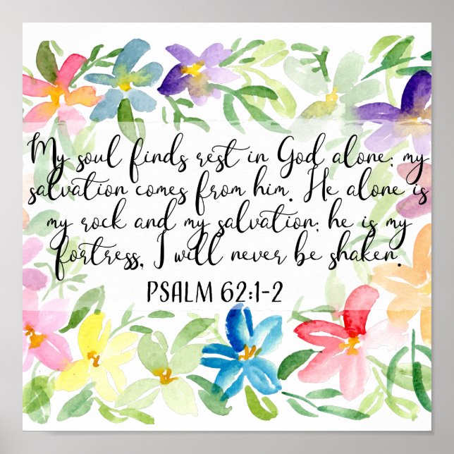 Affiche Mon âme trouve le repos en Dieu seule (Devant)