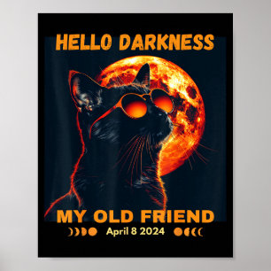 Affiche Mon ami de l'obscurité éclipse solaire Hello