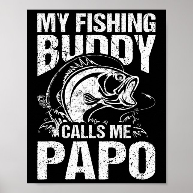 Affiche Mon Ami de Pêche M'appelle Papo Fisher de la Fête  (Devant)