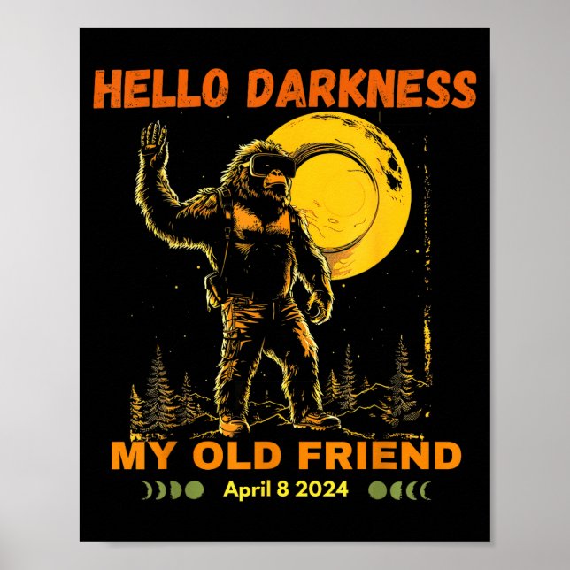 Affiche Mon ami Hello Darkness Éclipse solaire (Devant)