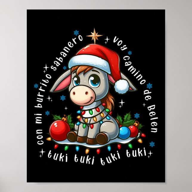 Affiche Mon âne de Noël mexicain Burrito Sanero espagnol (Devant)