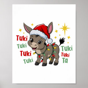 Affiche Mon âne de Noël mexicain Burrito Sanero espagnol