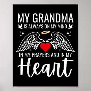 Affiche Mon ange gardien de grand-mère Ciel Mémorial Amour