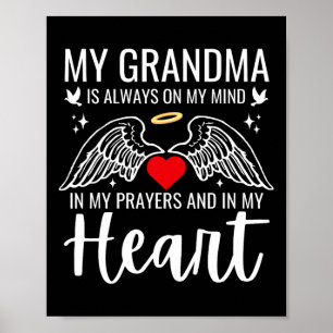 Affiche Mon ange gardien de grand-mère Ciel Mémorial Amour