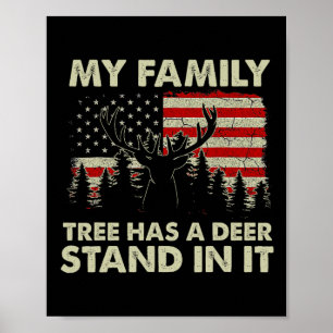 Affiche Mon Arbre Familial A Un Deer Stand Dans Il Chasse