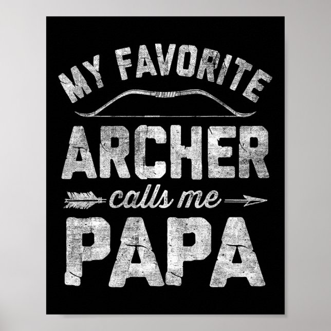 Affiche Mon Archer Favori M'Appelle Papa Archery Père&# (Devant)