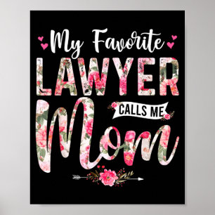 Affiche Mon avocat préféré m'appelle maman bonne fête des 