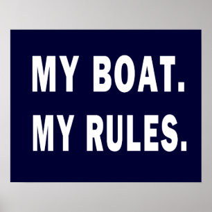 Affiche Mon Bateau. Mes règles - plaisance