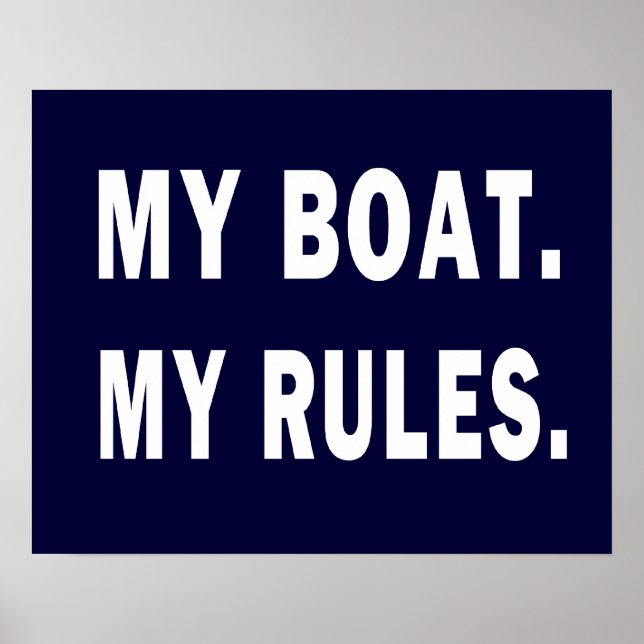 Affiche Mon Bateau. Mes règles - plaisance (Devant)
