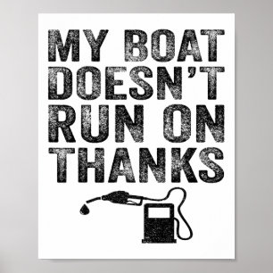 Affiche Mon bateau ne fonctionne pas avec des remerciement
