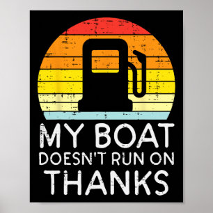 Affiche Mon Bateau Ne Fonctionne Pas Avec Merci Funny Gas