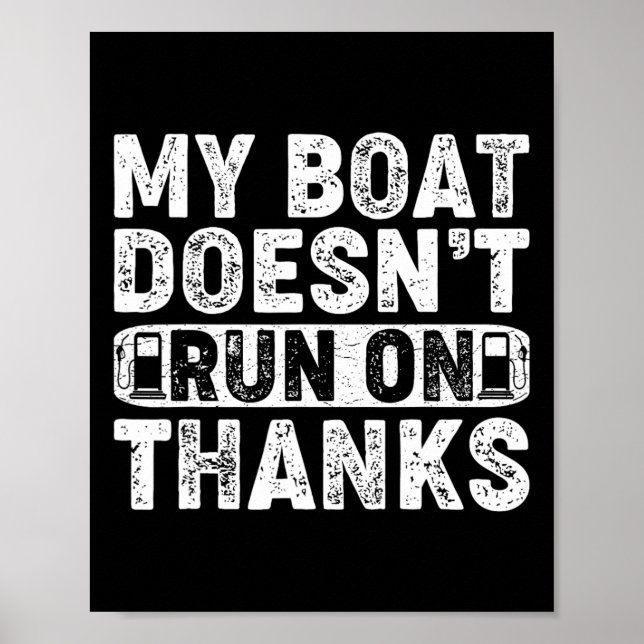Affiche Mon bateau ne fonctionne pas grâce à la navigation (Devant)