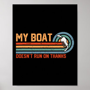 Affiche Mon bateau ne fonctionne pas grâce à Tee - Vintage