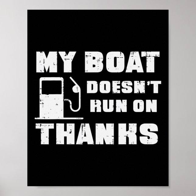 Affiche Mon bateau ne fonctionne pas grâce Funny Casquette (Devant)