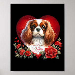 Affiche Mon Cavalier est mon chien de la Saint-Valentin ma