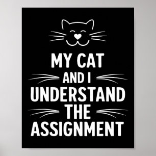 Affiche Mon Chat Et Moi Comprenons L'Ignement Démocrate Li
