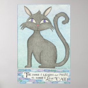 Affiche Mon chat - Œuvre d'art inspirée d'une citation de