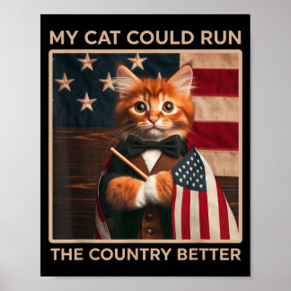 Affiche Mon chat pourrait diriger le pays mieuxpng 