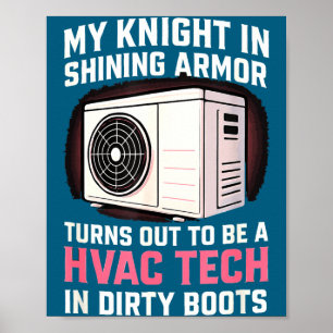 Affiche Mon Chevalier En Blague Clim Tech Femme Femmes Gi