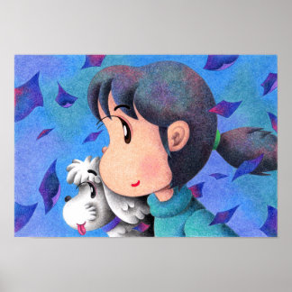 Affiche Mon chien et la fille.