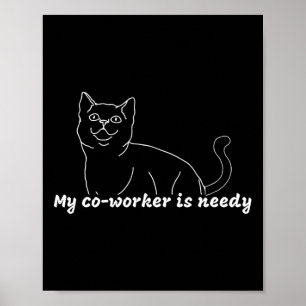 Affiche Mon Coéquipier Est Nécessaire - Travail Drôle Du C