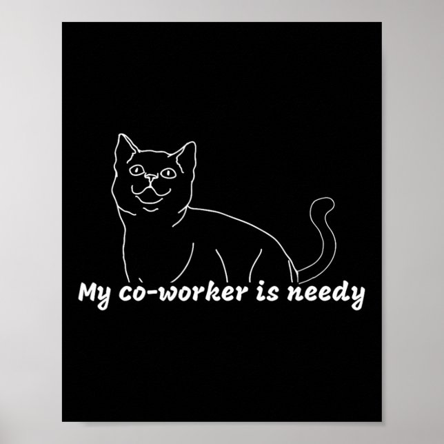 Affiche Mon Coéquipier Est Nécessaire - Travail Drôle Du C (Devant)