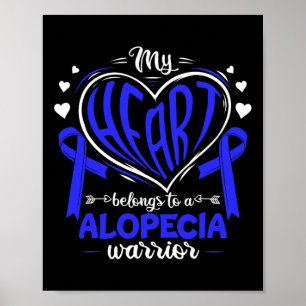 Affiche Mon Coeur Appartient À Alopecia Warrior Alopecia A