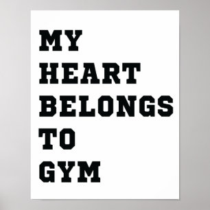 Affiche Mon coeur appartient à la gym