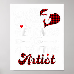 Affiche Mon Coeur Appartient À Une Chemise Tatouante Valen