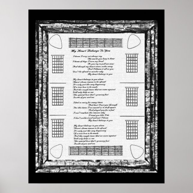 Affiche Mon Coeur Vous Appartient (Devant)