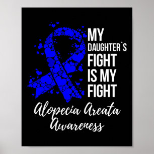 Affiche Mon combat de fille est mon combat Alopecia Areata
