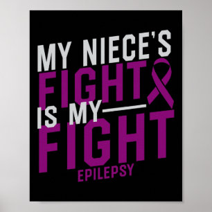 Affiche Mon combat de nièce est ma lutte contre l'épilepsi