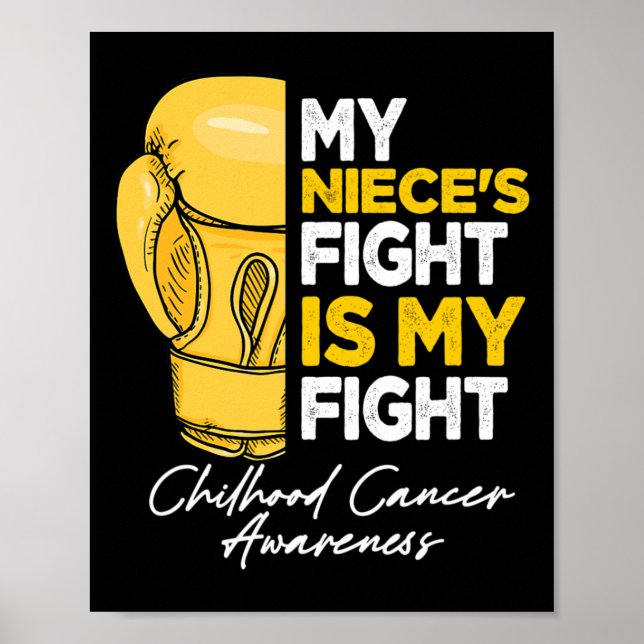 Affiche Mon combat de nièce est mon combat contre le cance (Devant)